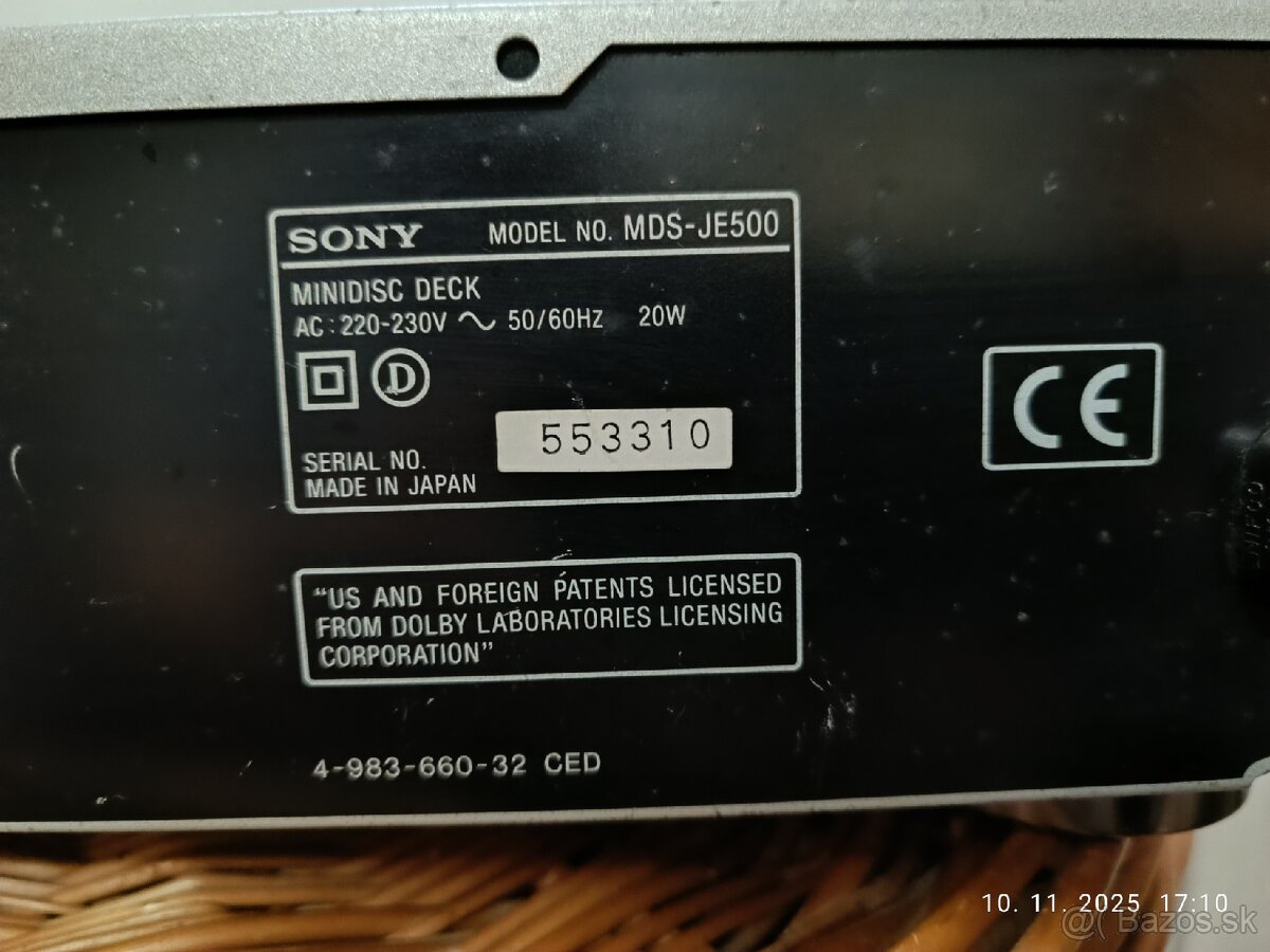 SONY MDS-JE500...JAPAN 1996-97 - 12