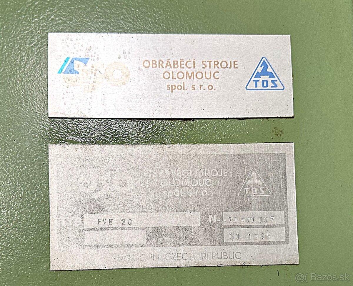 Frézka svislá konzolová FVE 20 - 12