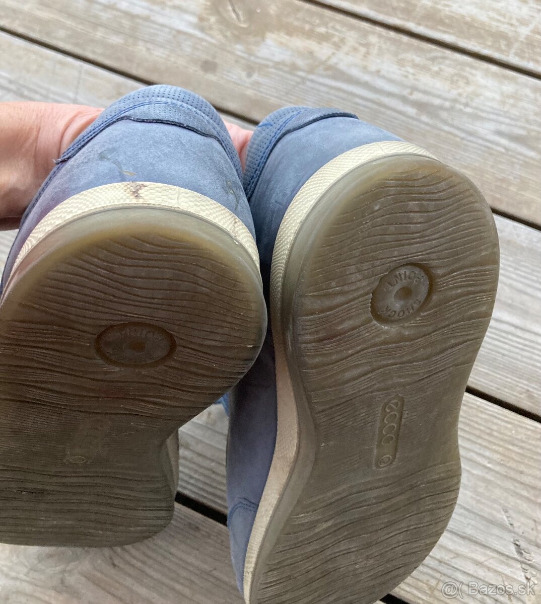 pánske modrosivé mokasíny - 12