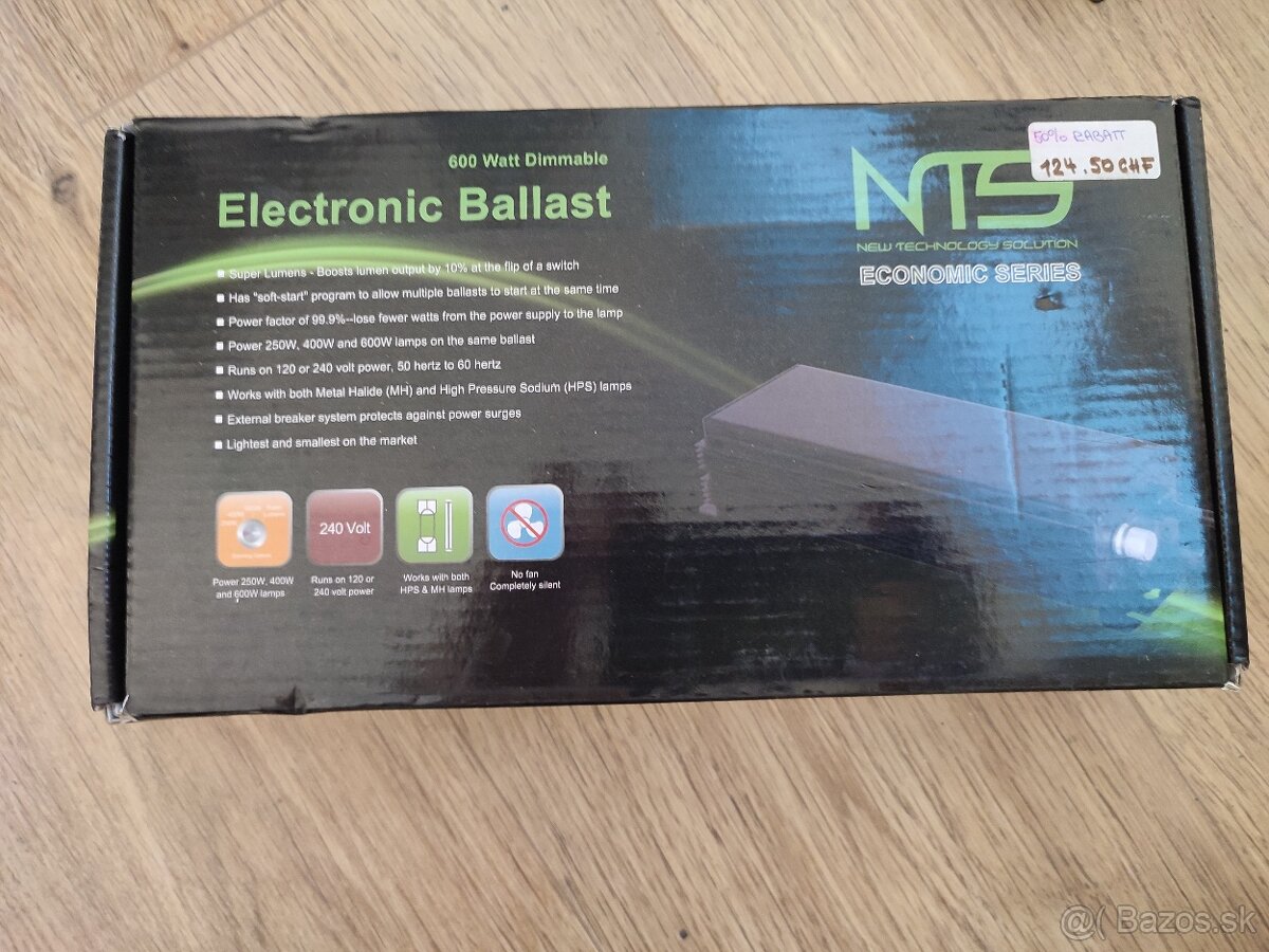 elektronické predradniky rôzne , nové v krabici - 12