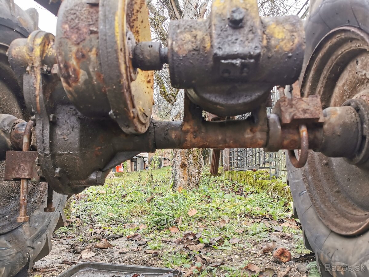 Náprava zadná s brzdou, uhlová prevodovka, malotraktor - 12