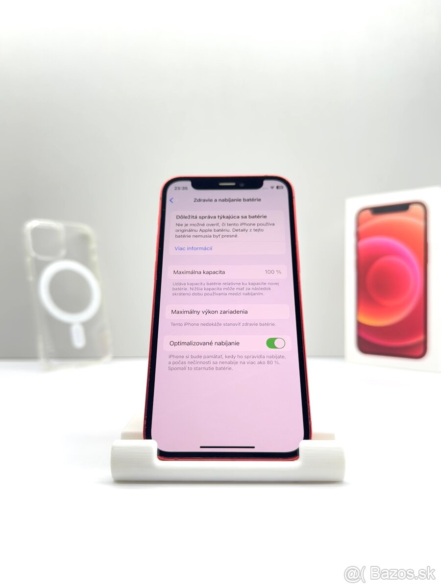 iPhone 12 MINI RED TOP STAV NOVÁ BATÉRIA 100% - 12