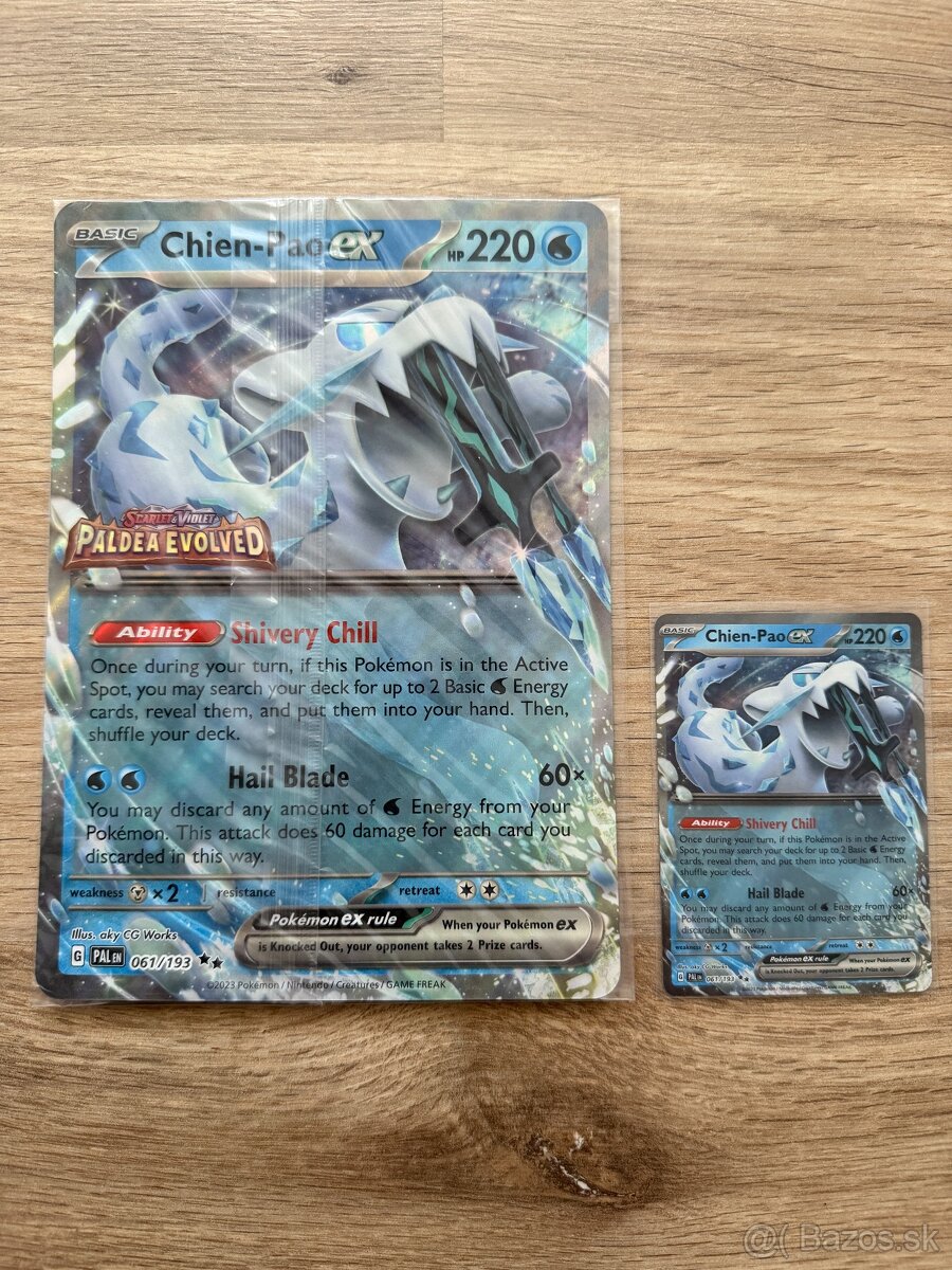 Pokémon karty veľké Jumbo (oversize) karty - originál - 12