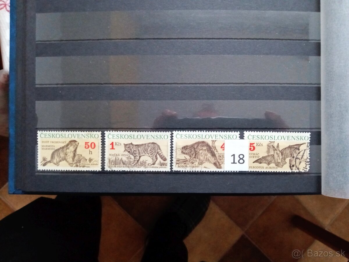 Poštové známky č.433 - ČESKOSLOVENSKO - 20 sérií - 12