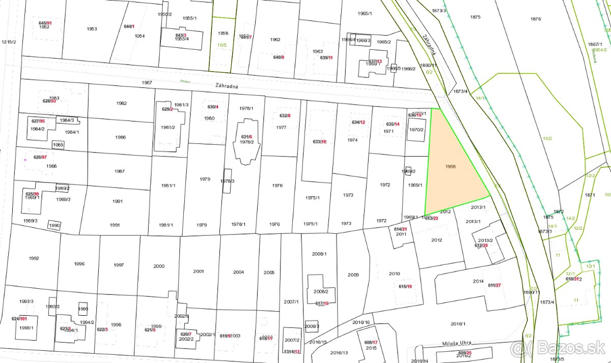 Stavebný pozemok 956 m² – Čachtice, všetky IS. - 12