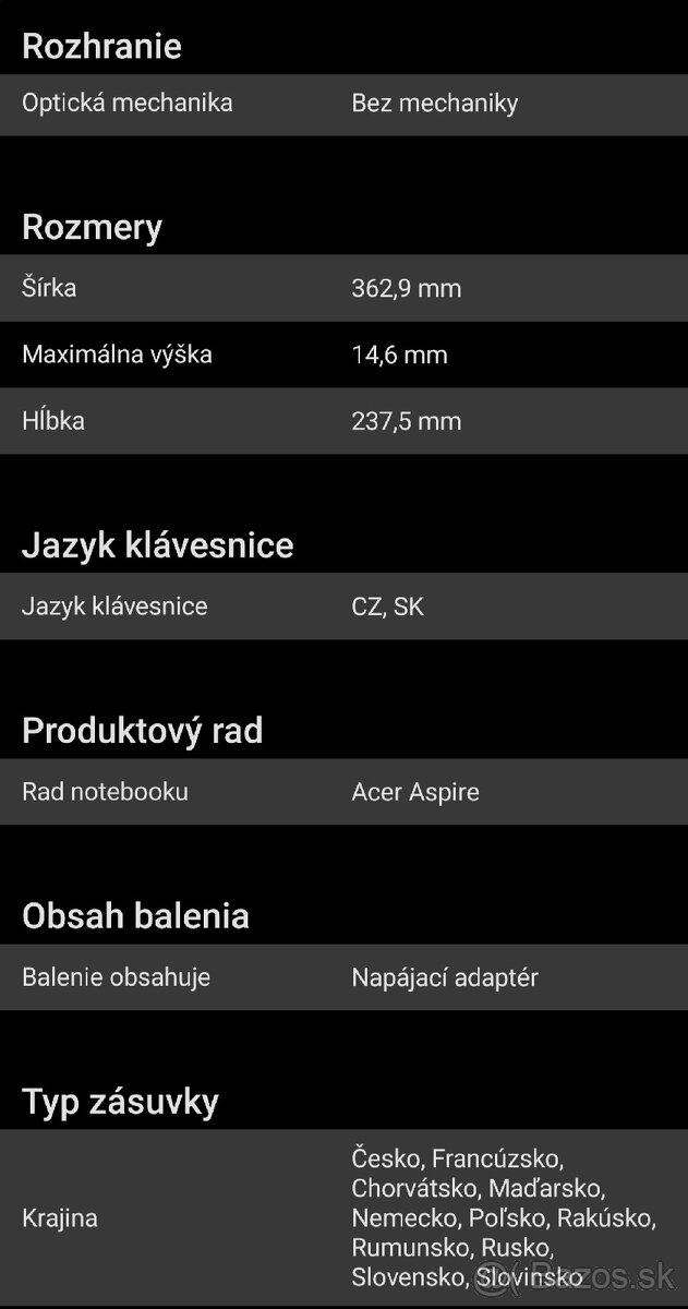 Predam Acer Aspire Go 15 Pure Silver - 12