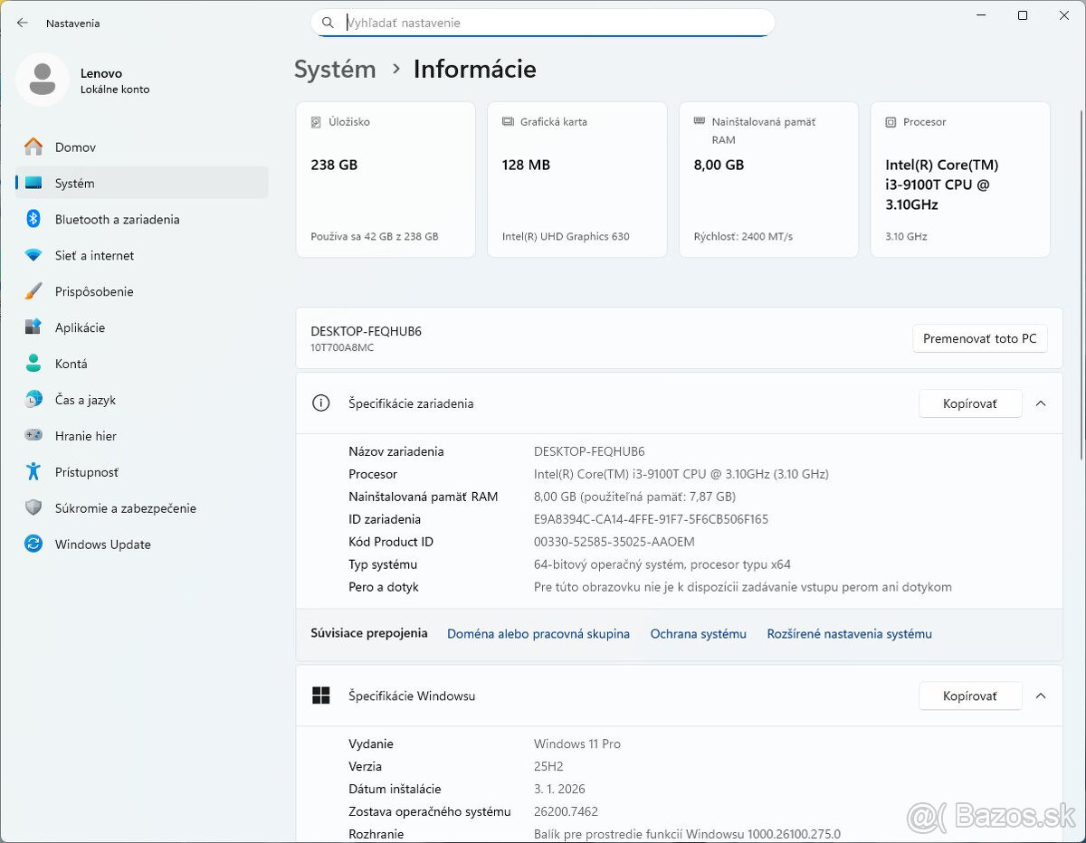 Lenovo ThinkStation M720q mini PC - 12