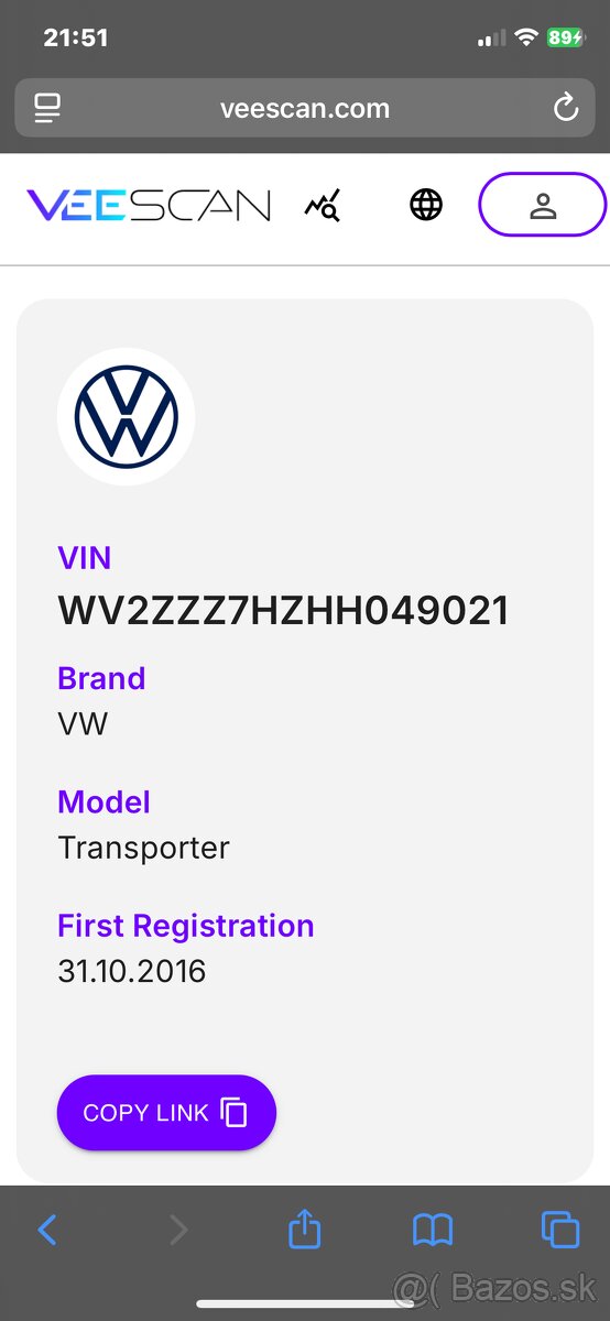 Predám Volkswagen T6 caravelle 9miestne 4x4 - 12