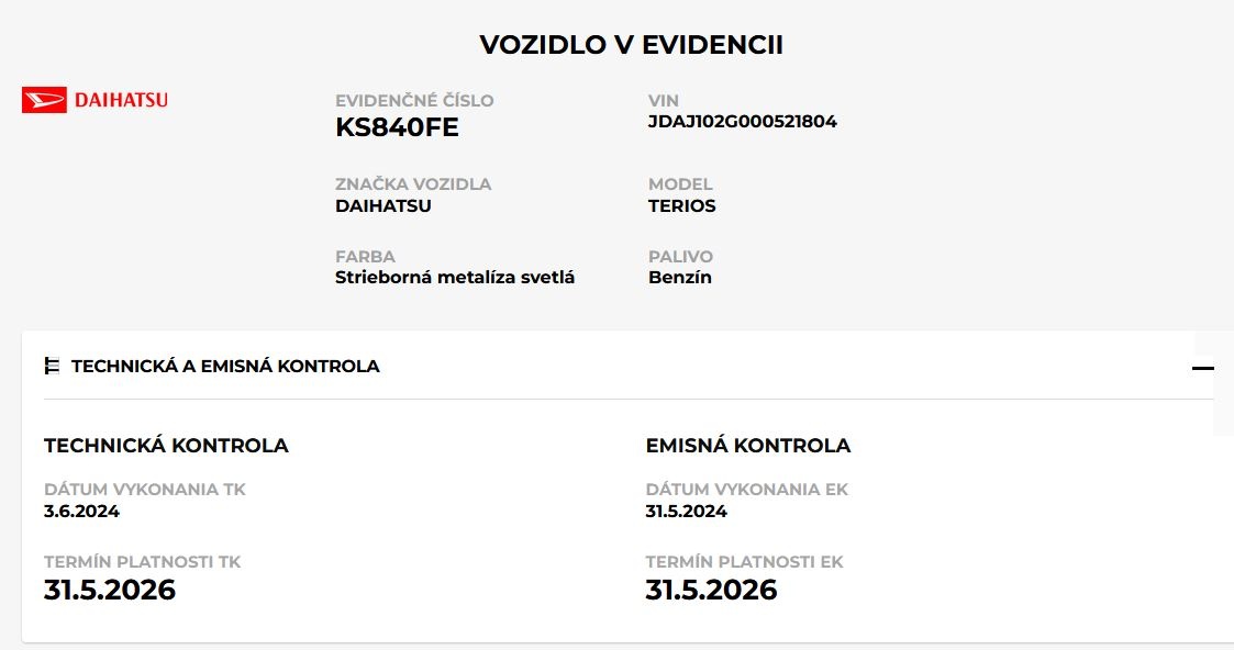 DAIHATSU TERIOS 1,3l - 12