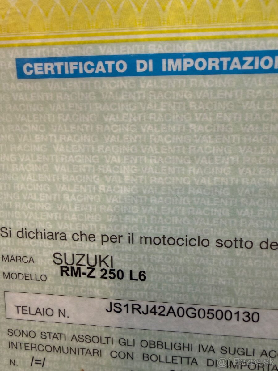 Suzuki rmz 250 - 12