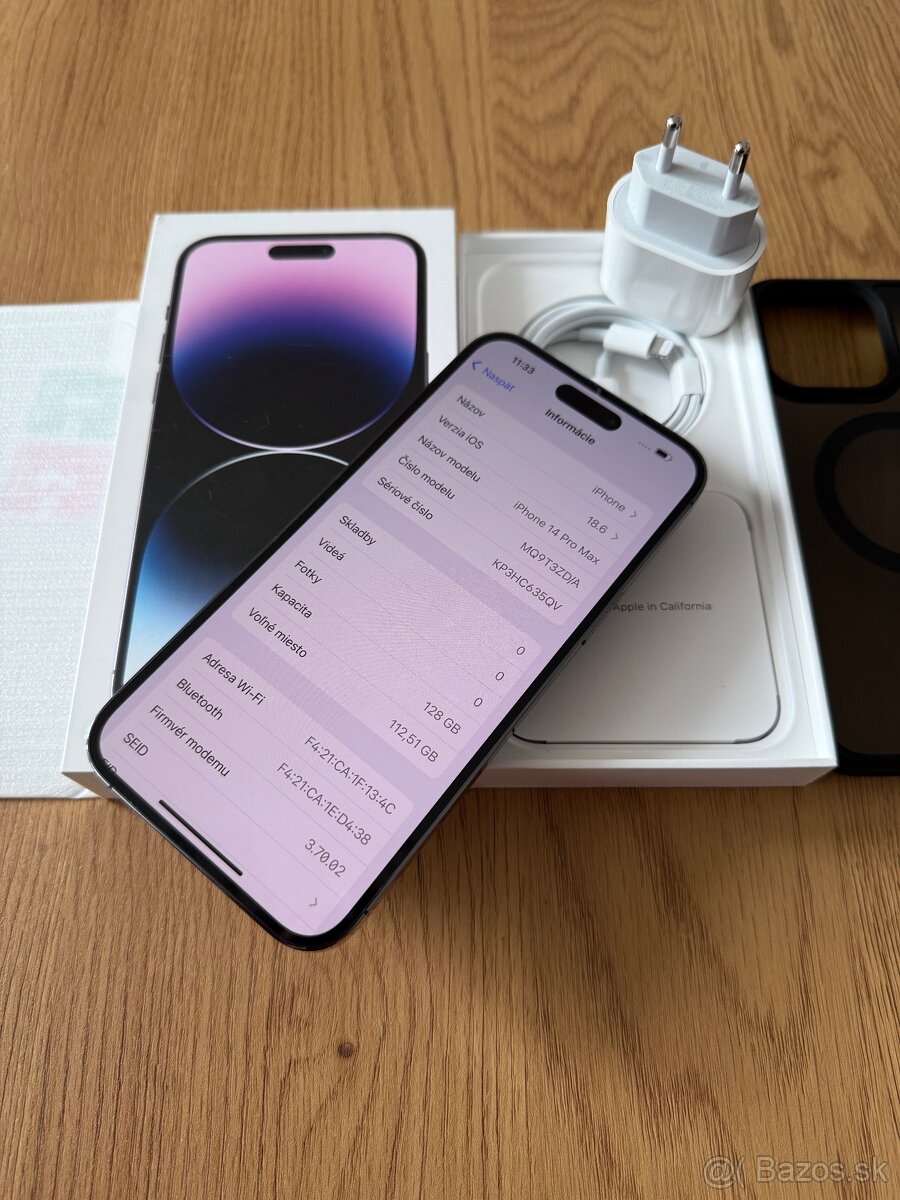 iPhone 14Pro Max 128gb Deep Purple v záruke + príslušenstvo - 12