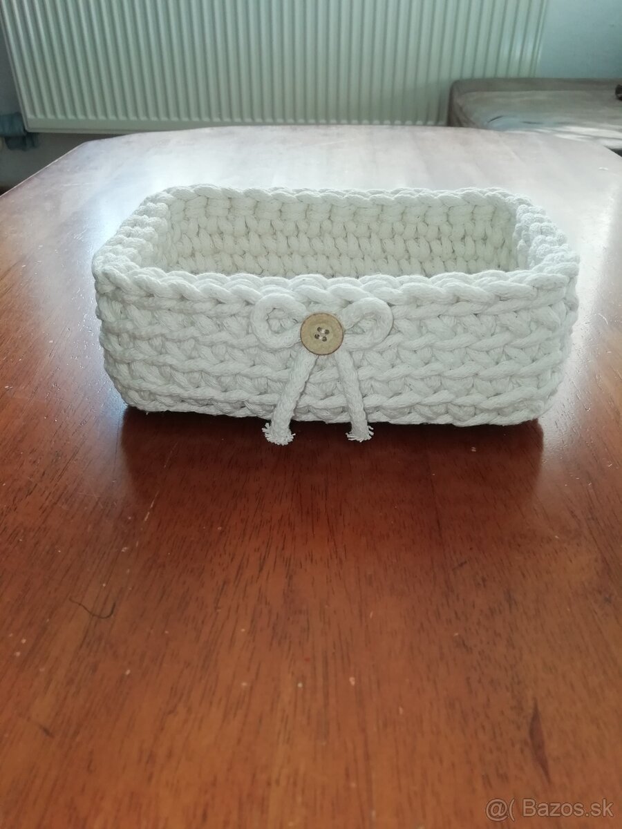 Háčkované košíčky, vianočný darček - 12