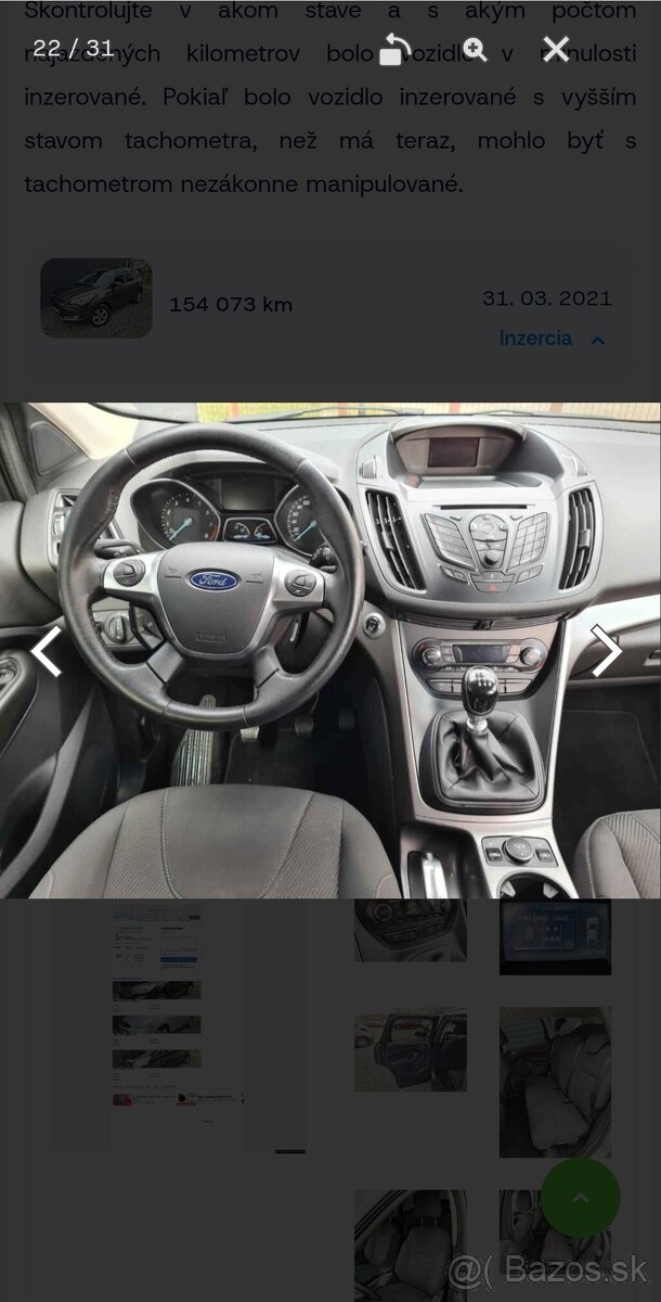 Ford Kuga Ford Kuga 2016 model 1.5 EcoBoost 110kW; 6 - 12