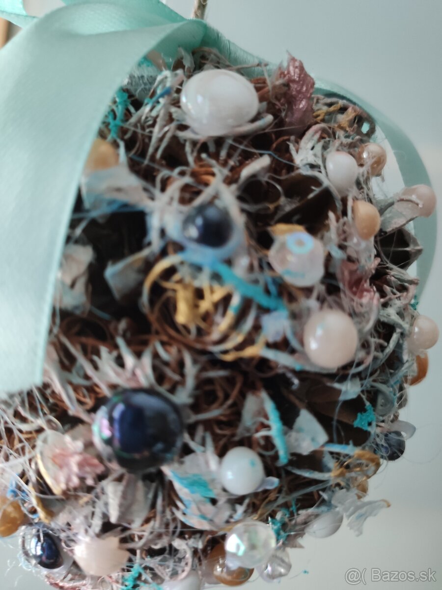 Zimný koralkový vianočný set - hadmade - 12