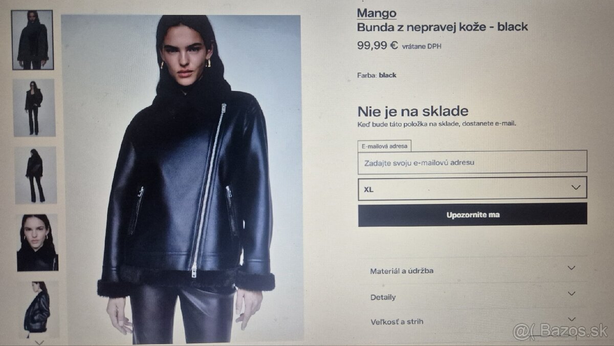 Kožušinková bunda Mango xl - 12