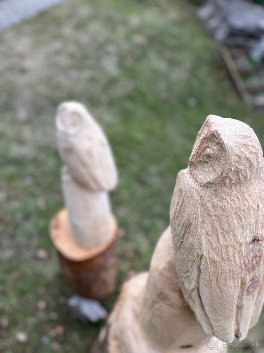 Drevené sochy sovy🦉 - 12