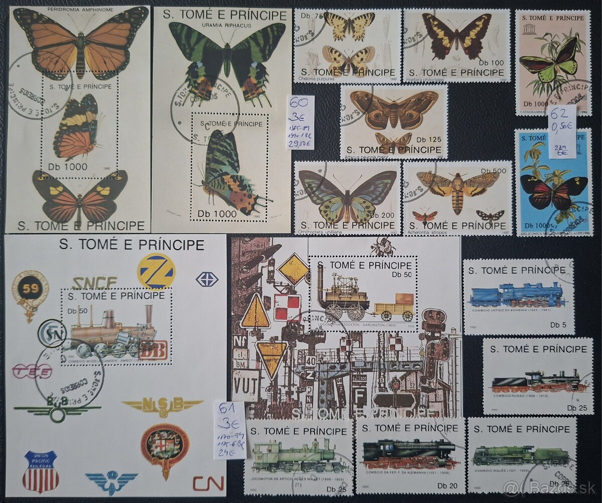 Postove znamky Mix 5 (99poloziek) - 12