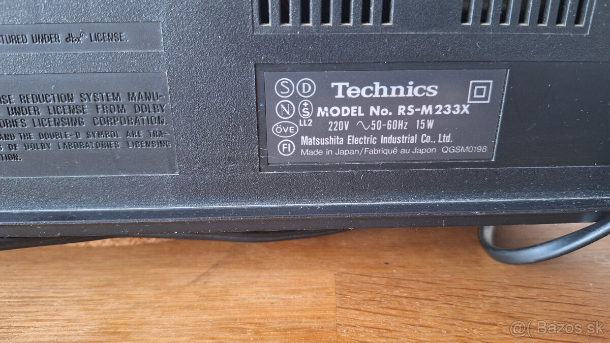 Technics RS-M233X / Dolby B, C, DBX - 12