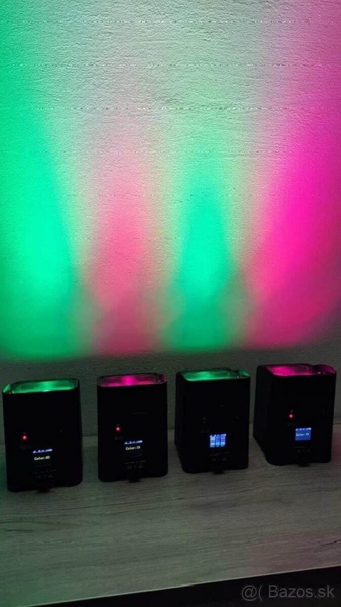 Led par 6x18w bateriový - 12