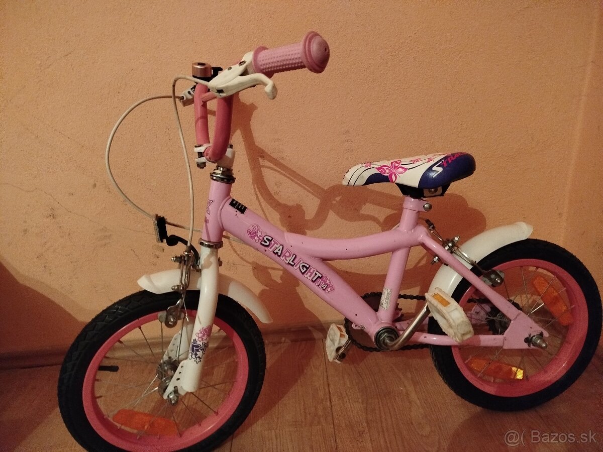 Detský bicykel 14 ružový - 12