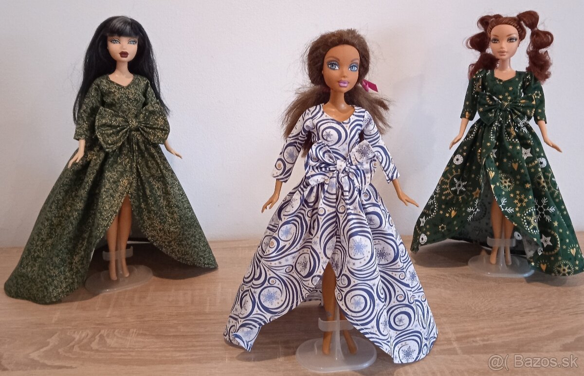 Barbie -vianocne šaty pre Barbie - 12