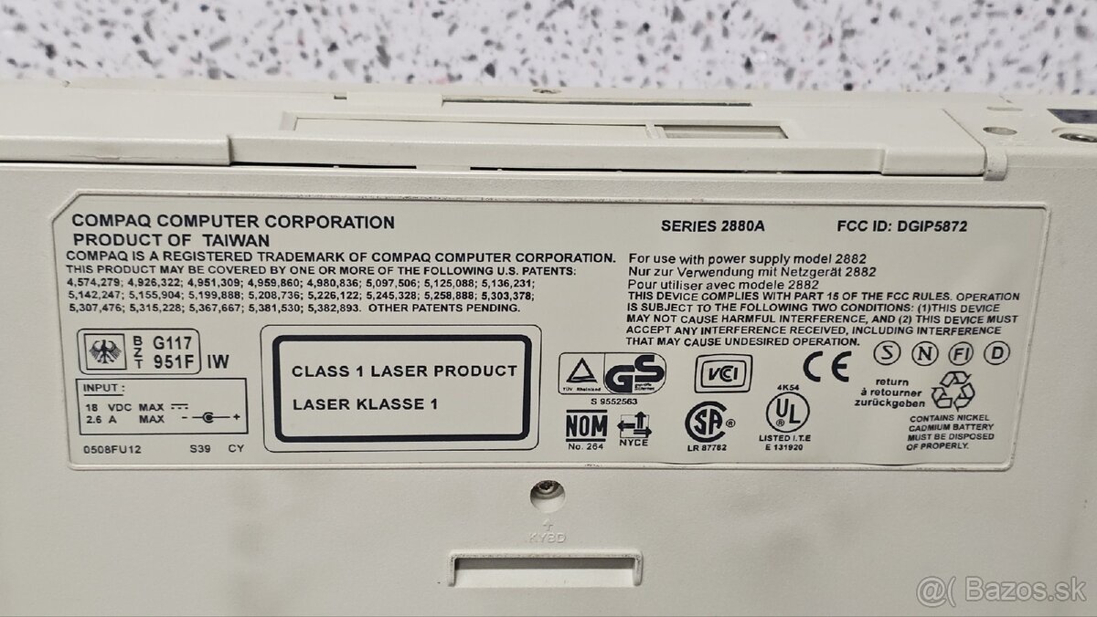 starý laptop/notebook COMPAQ LTE 5000 SERIES 2880A - 12