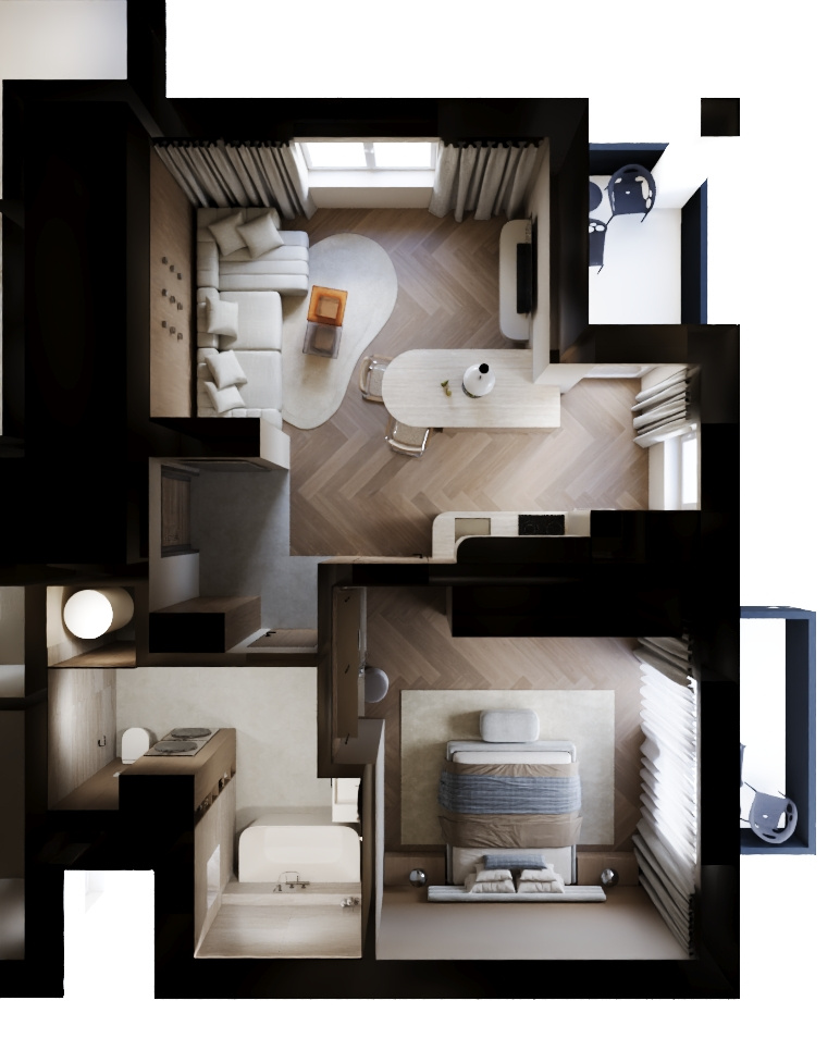 4 byty v centre - 12