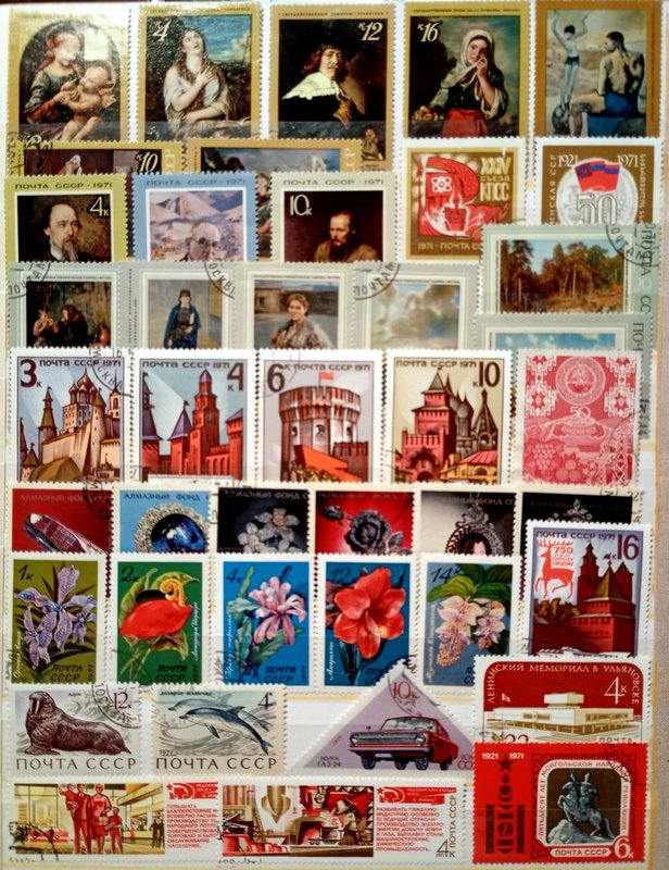 Predám poštové známky CCCP 1965 - 1973 - 12