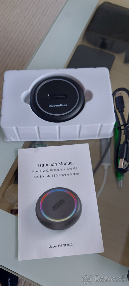 Dokovacia stanica pre SSD M.2 PCIE/NVMe,M.2 SATA III-NEW - 12