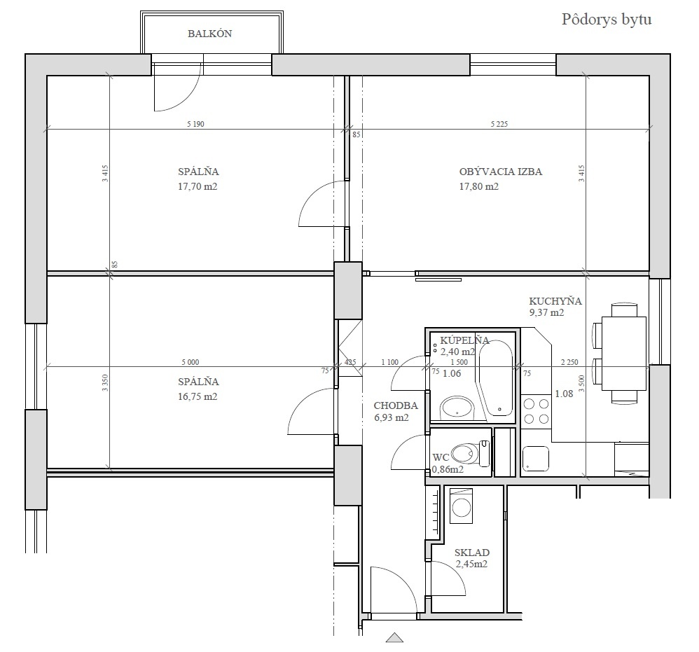 Predám 3 izbový byt - 12