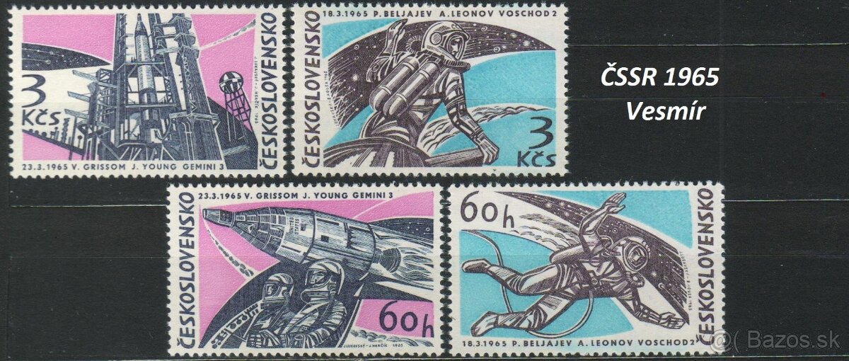 Poštové známky, filatelia: ČSR+ČSSR, slávne série B - 12