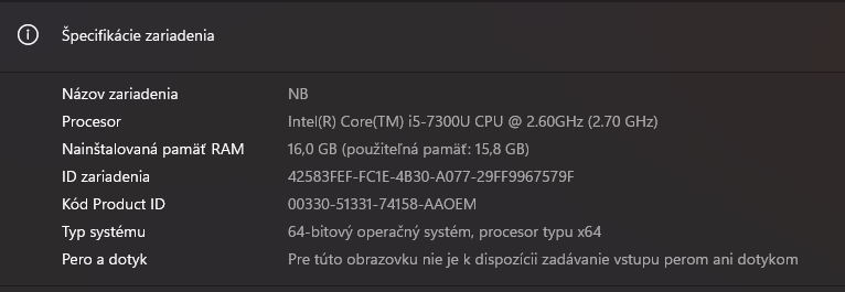 Lenovo ThinkPad L580, IntelCore i5-7300U, 16GB RAM,256GB SSD - 12