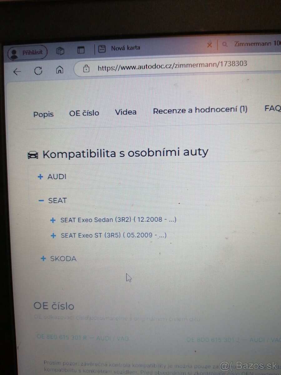 Škoda, AUDI, VW Přední brzdové kotouče Zimmrmann Honda - 12