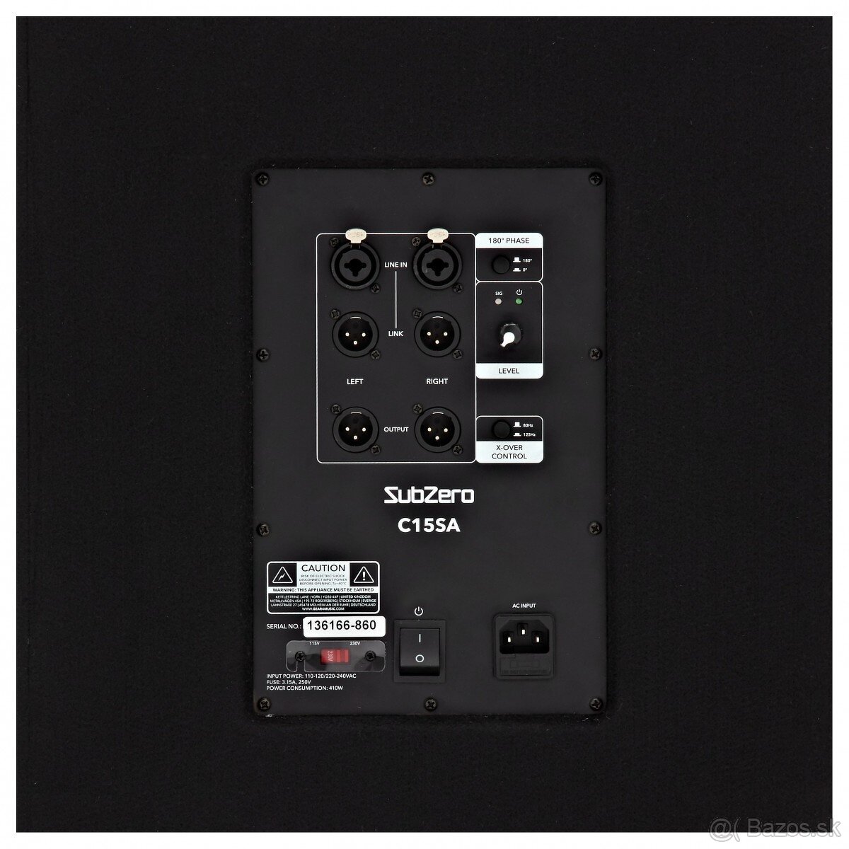 Reproduktory SubZero PA systém + subwoofer - 12