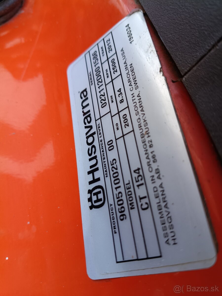 Traktorová kosačka Husqvarna CT154 - 12