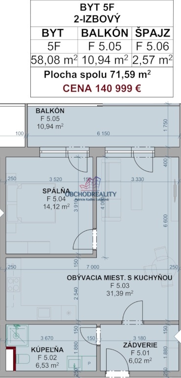 GREEN SIDE IX. - 2 - izbové byty s balkónmi - 12