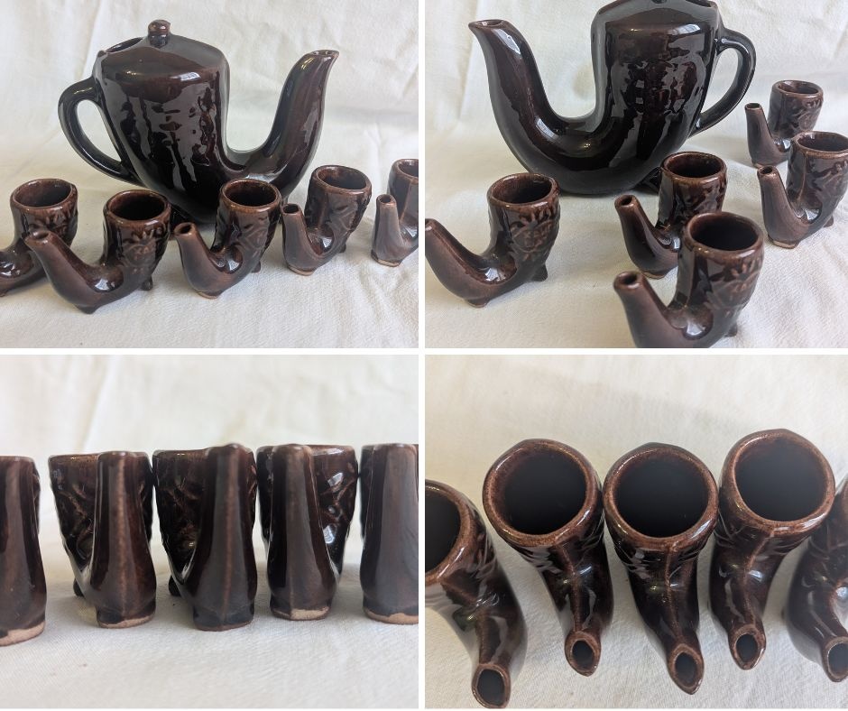 Bulharský čajník, Čutora, Mosadzný mažiar, váza - 12