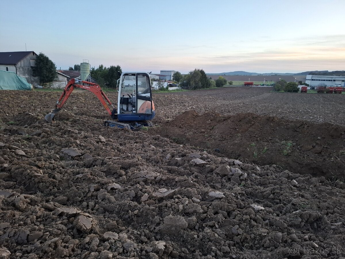 Vykopove a zemne práce minibagrom - 12