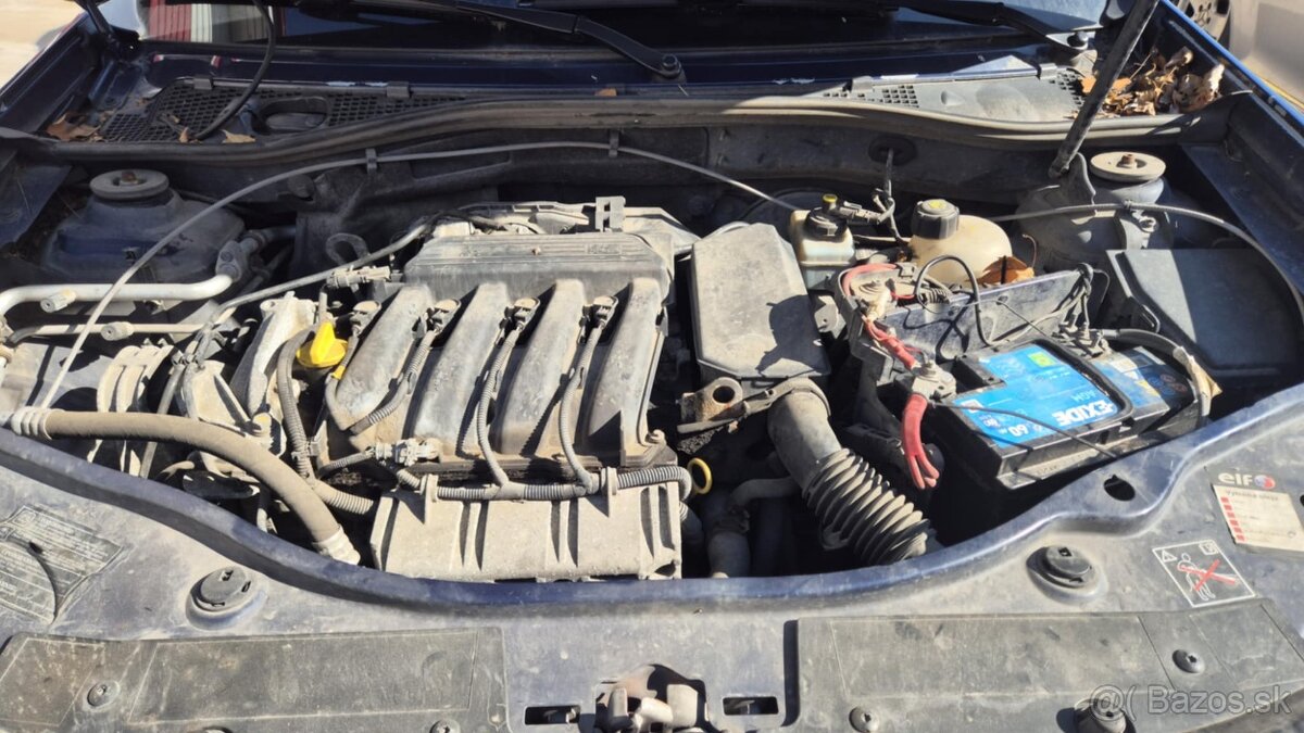 Dacia Duster 1,6i 77kw kód motora: K4M F6 - 12