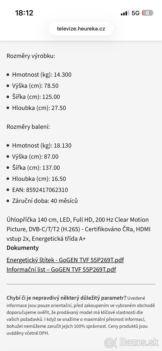 TV Gogen 55" uhlopriecka - 12