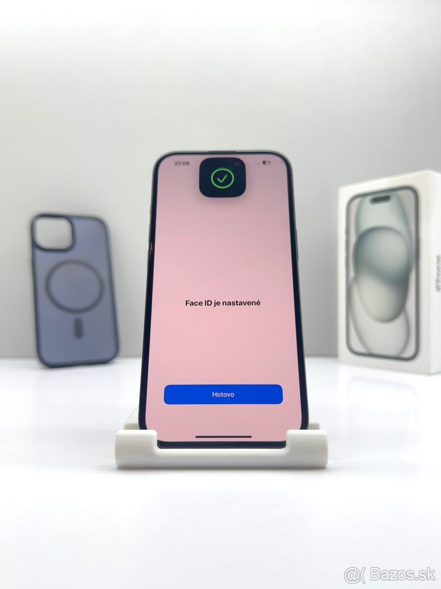 iPhone 15 BLACK 128GB TOP STAV AKO NOVÝ ORIGINÁL - 12