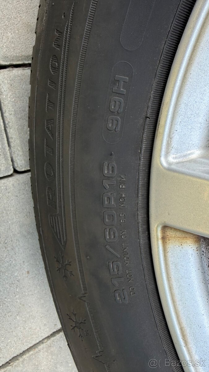 16” disky Platin wheels P69 + zimné pneu - 12