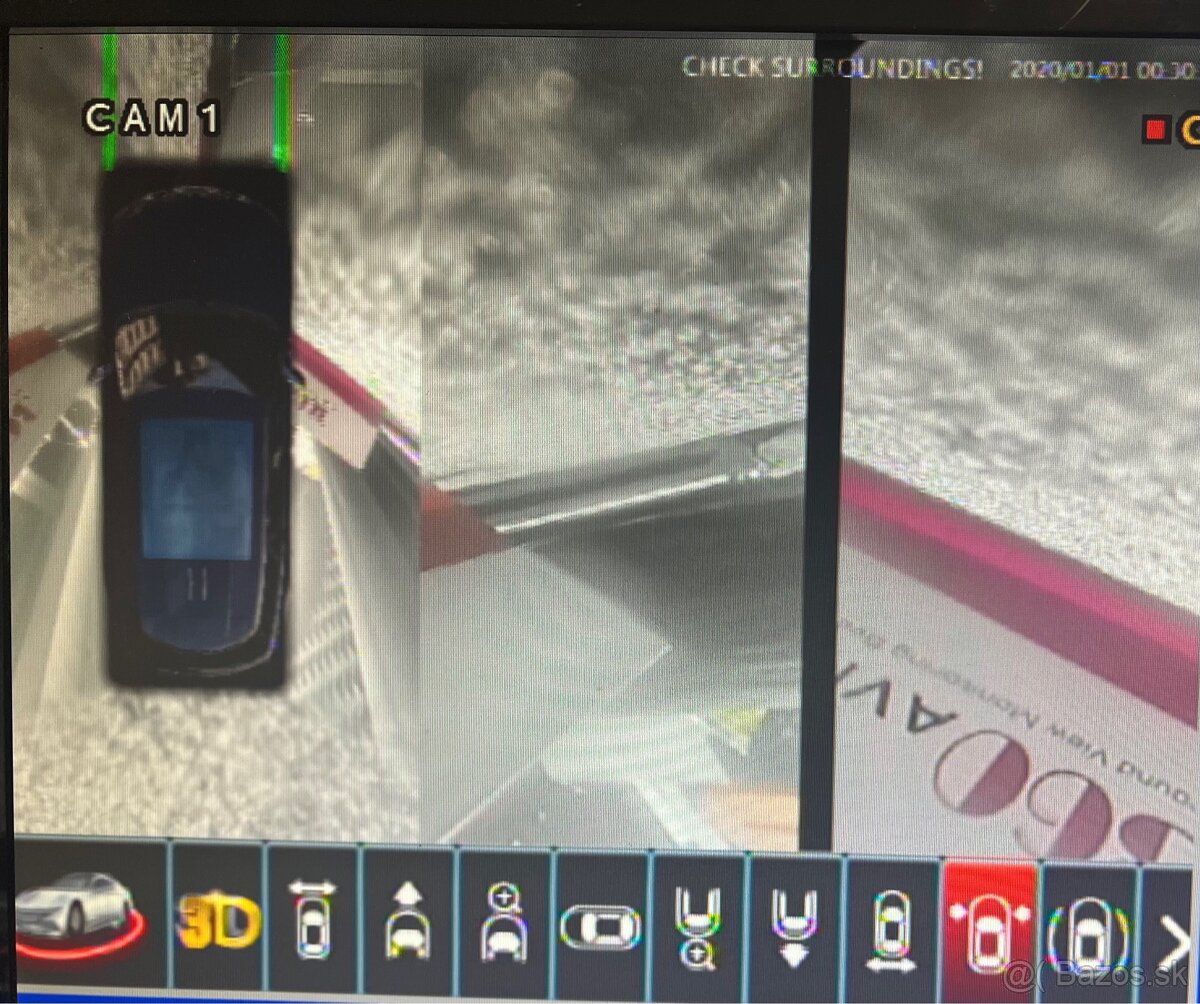 Panoramatický kamerový systém do auta - 360° s nahrávaním - 12