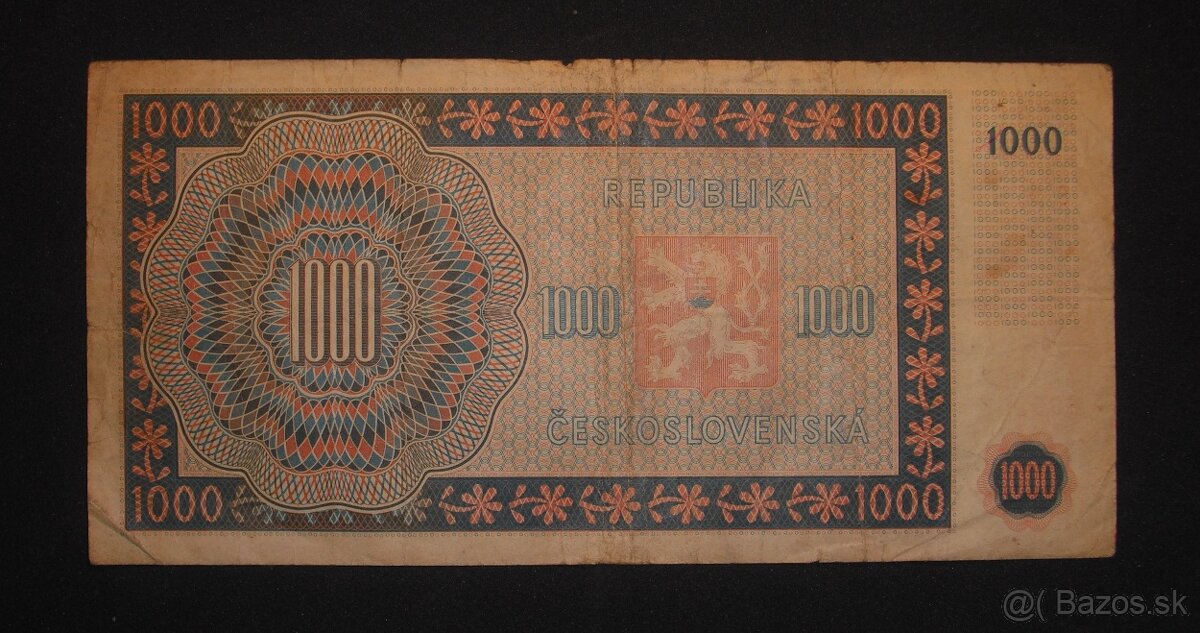predam Ceskoslovenske bankovky 1944 1945 1985 - 12