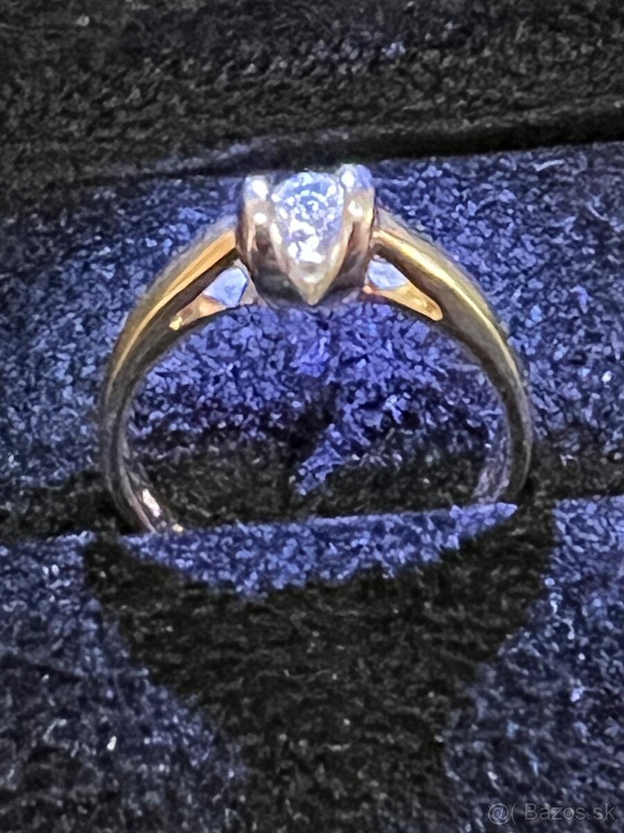Zlatý dámsky prsteň - 12