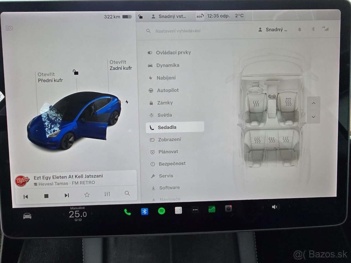 Tesla Model 3 Long Range 366kw, Mesačne: 419€ - 12