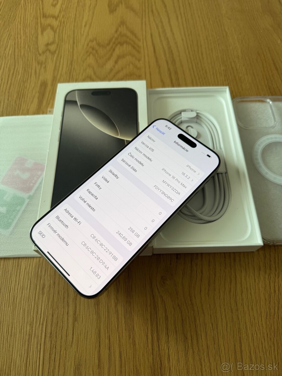 iPhone 16Pro Max 256gb Natural Titanium v záruke - 12
