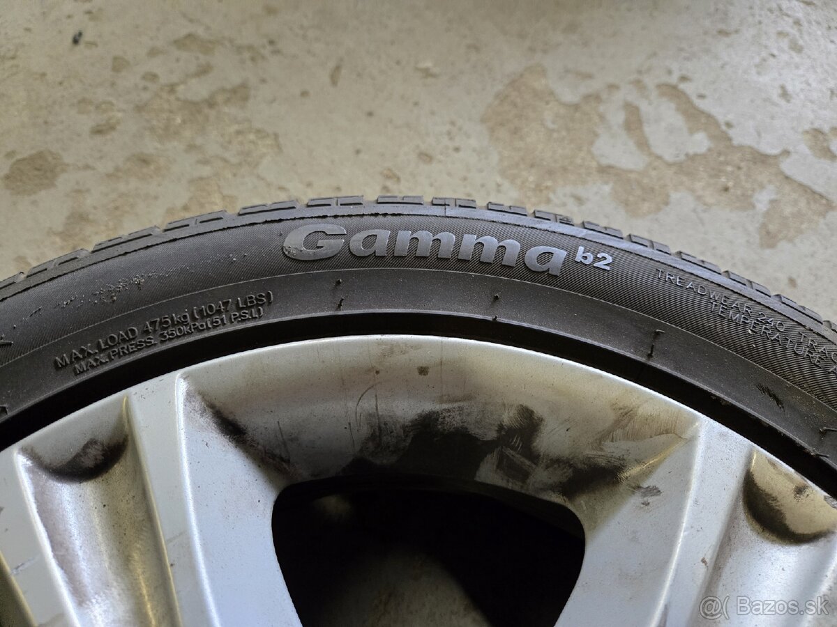 Hliníkové disky 5x100 + letné pneu 185/55r15 - 12