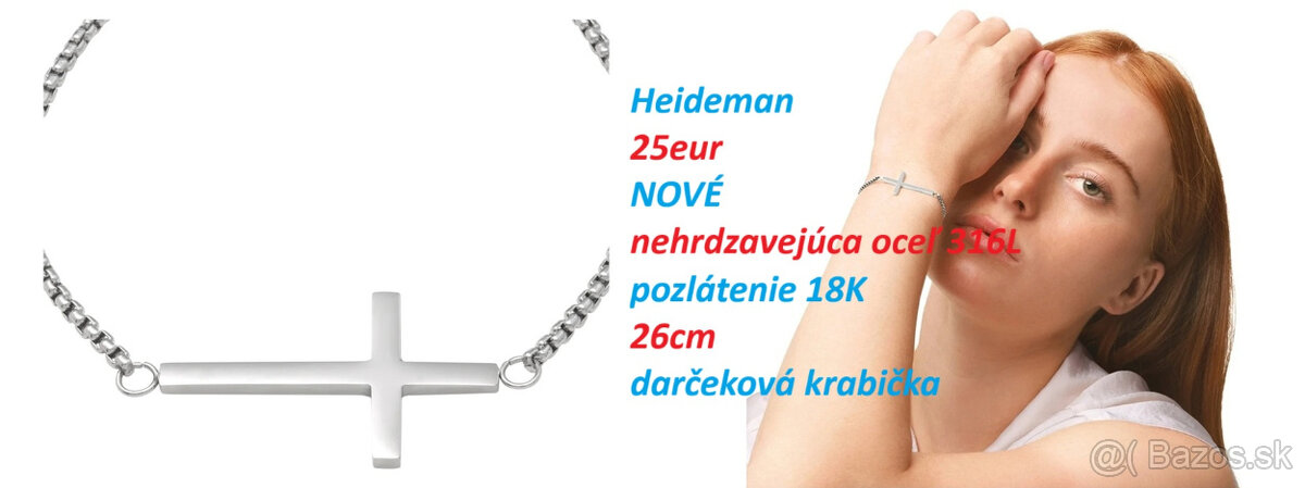 Náhrdelník s krížikom, Náramok s krížikom/bez krížika - 12