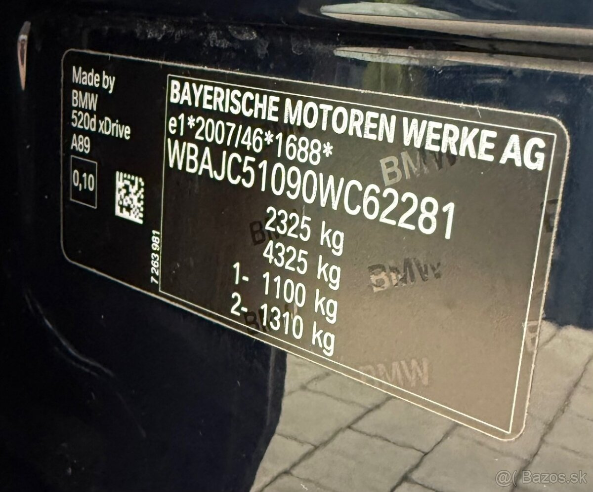 BMW Rad 5 520d x-Drive A/T Luxury line - 12